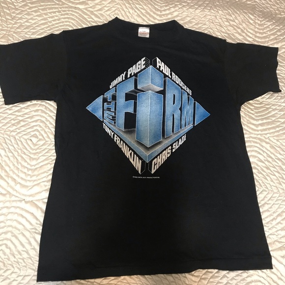 1985 Jimmy Page The Firm Authentic concert tee original owner